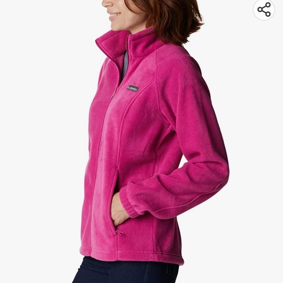 Columbia Benton Springs Fuchsia Pink Fleece Full Zip Jacket NWT - Picture 8 of 10